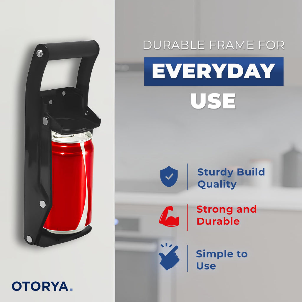 Wall Mounted Heavy Duty Can Crusher with Bottle Opener I775