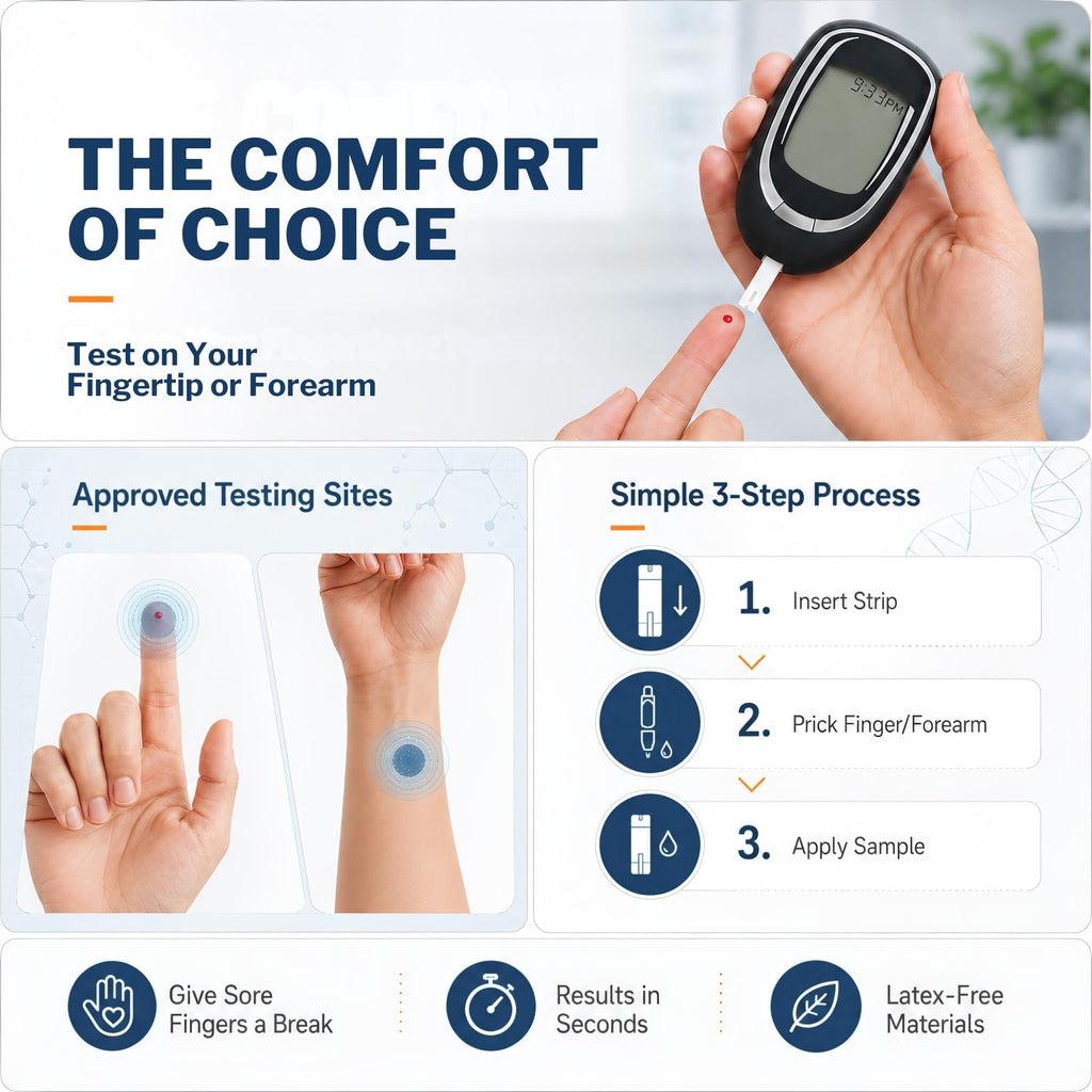 Blood Glucose Test Strips, 1200 Strips V9356