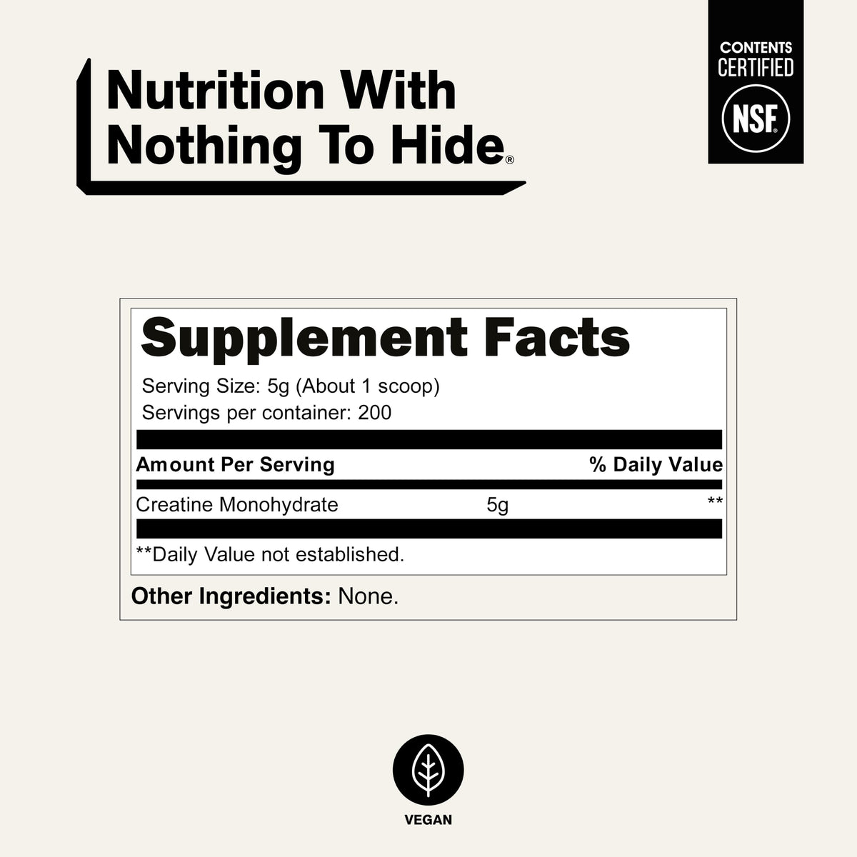 Micronized Creatine Monohydrate 1,000g Vegan Non-GMO O35052