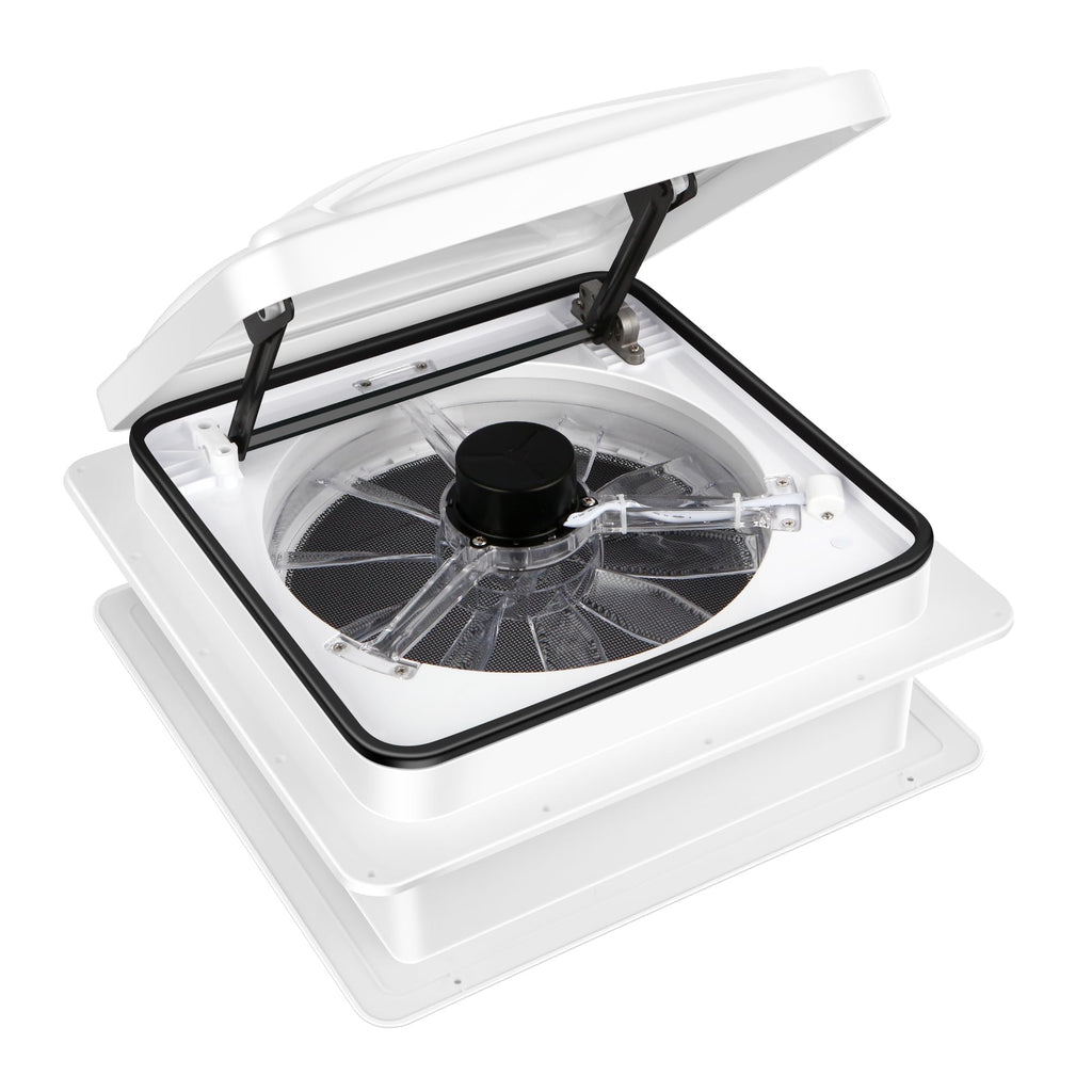 RV Roof Vent Fan 6-Speed-Reversible White K373703