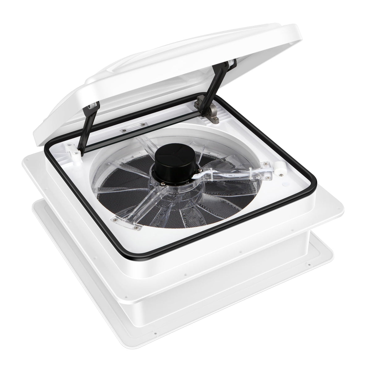 RV Roof Vent Fan 6-Speed-Reversible White K373703