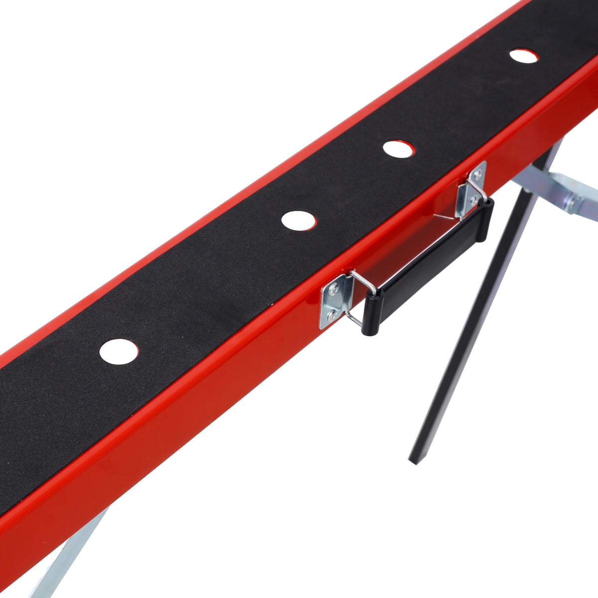 Black and Yellow Steel Folding Sawhorse Set 2-Pack K6085