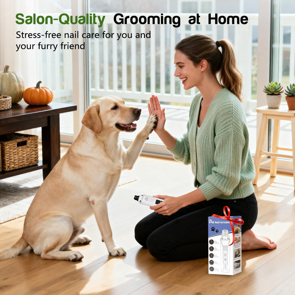 4-Speed Rechargeable Quiet Electric Dog Nail Grinder I41546