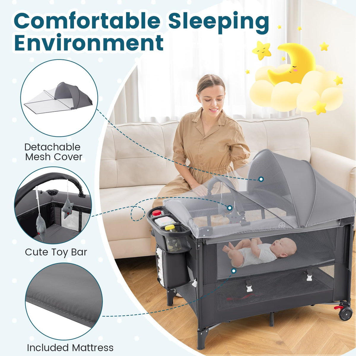 5-in-1 Pack and Play with Canopy L483