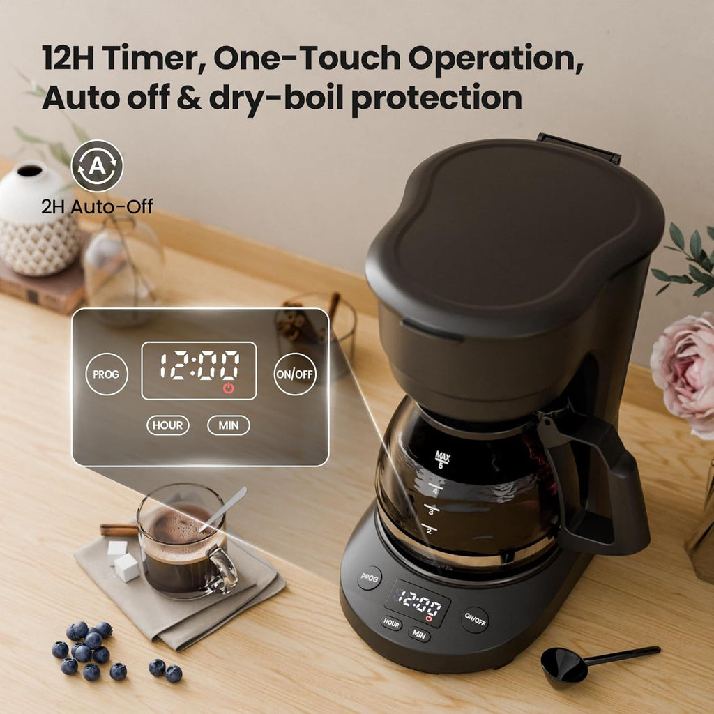 5 Cup Drip Coffee Maker with Timer X475