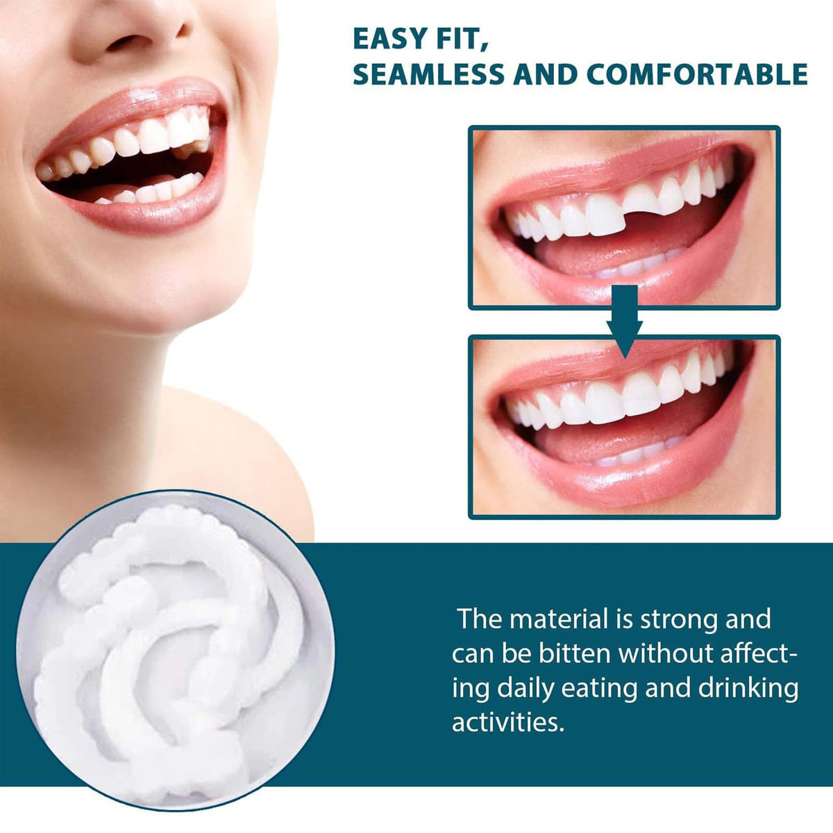 Clip on Veneers Silicone Kit for Both Upper and Lower (3Set) W69770