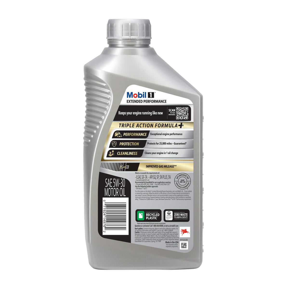 5W-30 Full Synthetic Motor Oil 1 QT 6 Pack F673670