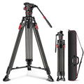 Carbon Fiber Video Camera Tripod with Fluid Head U5809