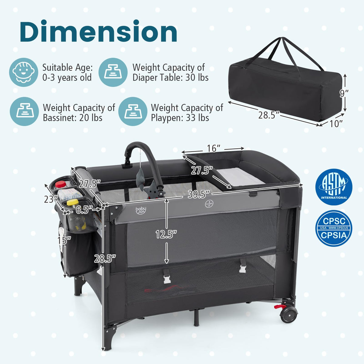 5-in-1 Pack and Play with Canopy L483