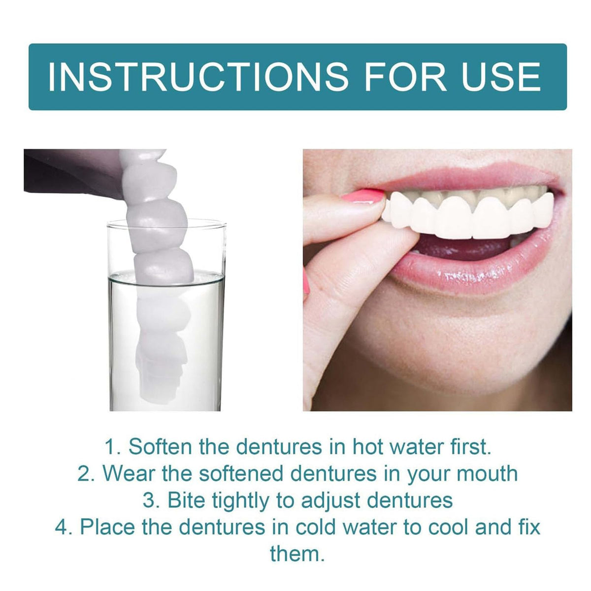 Clip on Veneers Silicone Kit for Both Upper and Lower (3Set) W69770