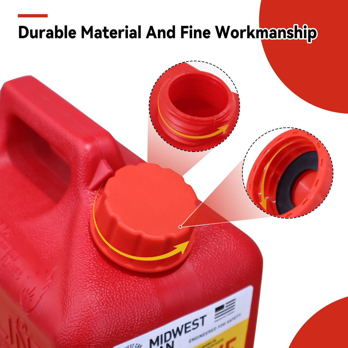 6 Pack Replacement Gas Can Caps S289