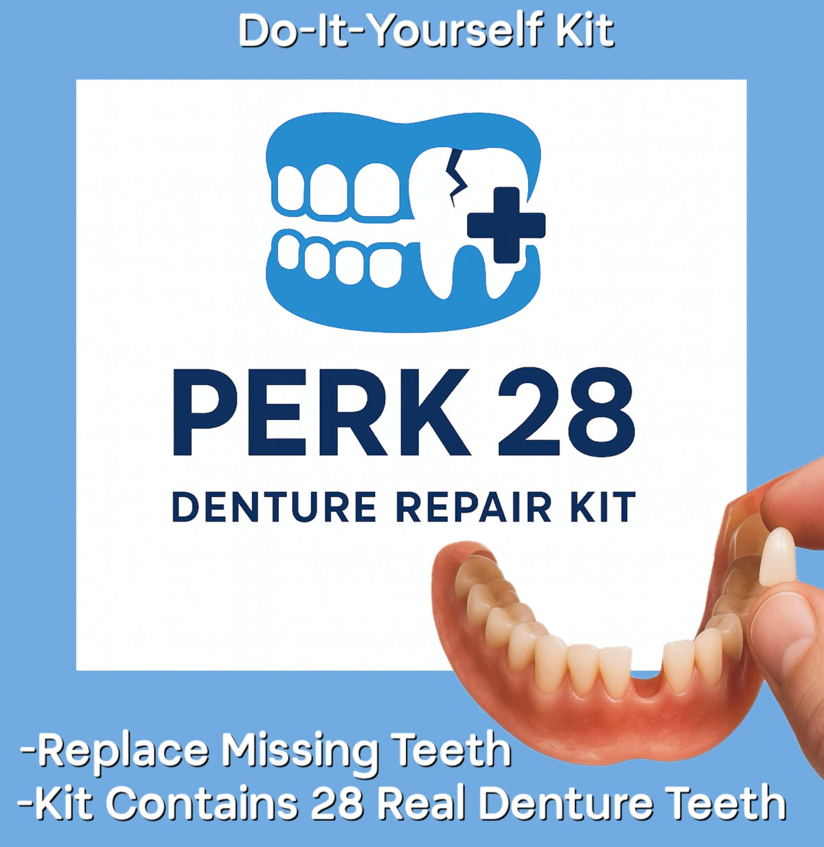 Denture Repair Kit with 28 Denture Teeth H2981