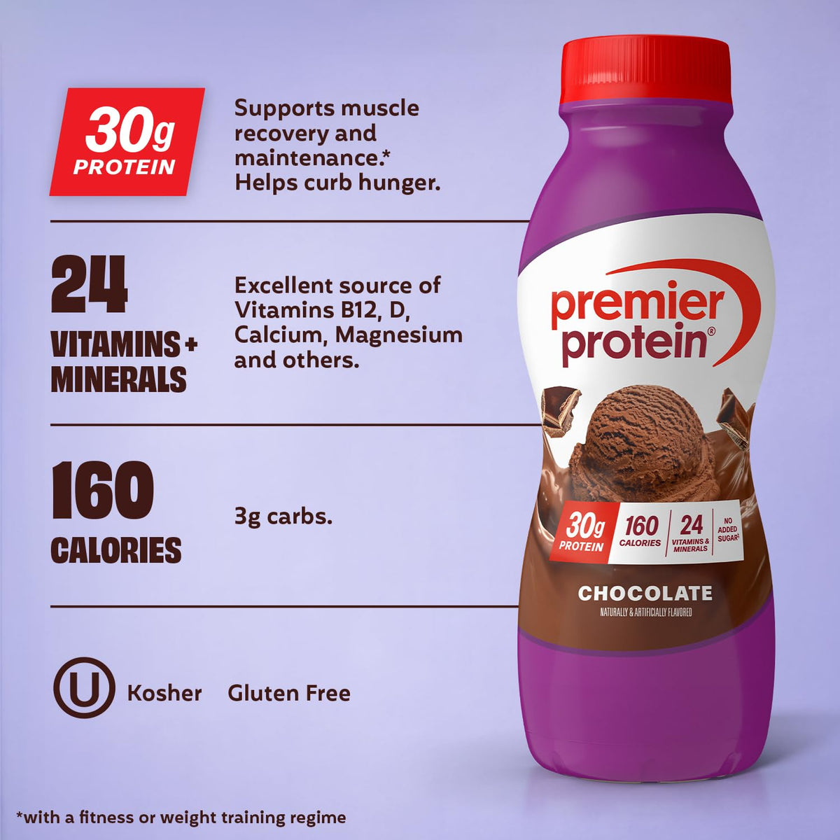 Chocolate 30g High Protein Shake 12 Pack T370