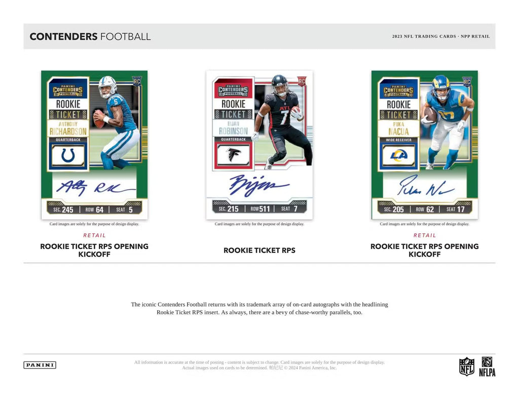 Football Trading Card Blaster Box with 5 Packs U2224