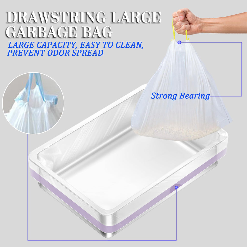 XL Stainless Steel Sifting Cat Litter Box with Scoop R161333