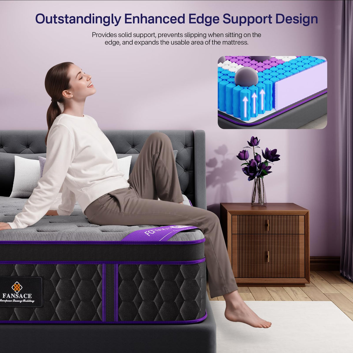 12 Inch Full Size Hybrid Mattress A140