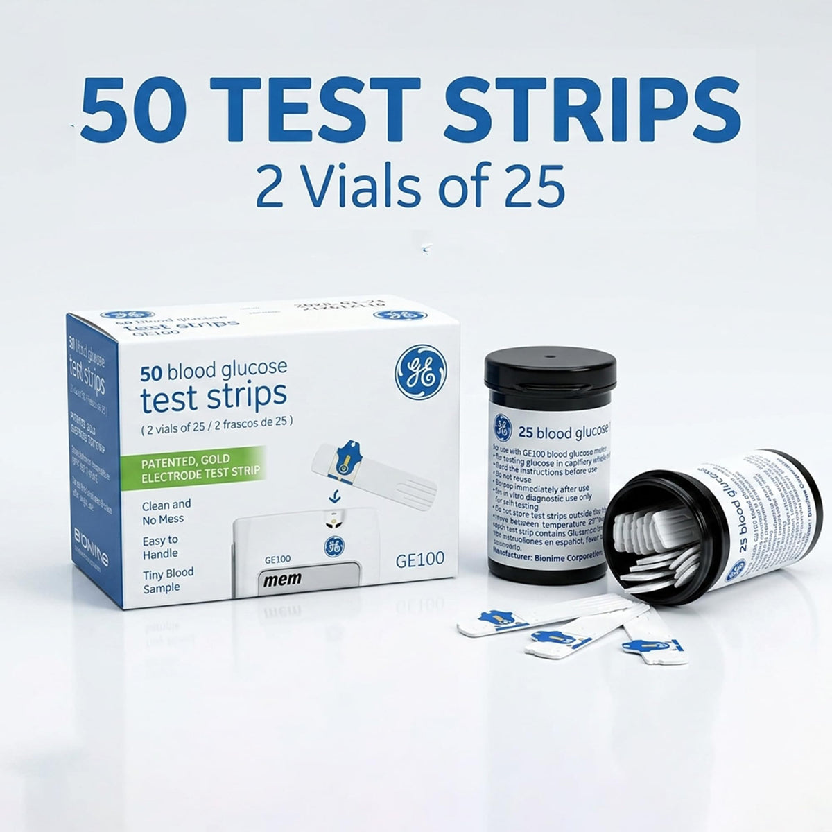 Blood Glucose Test Strips 50ct J39027