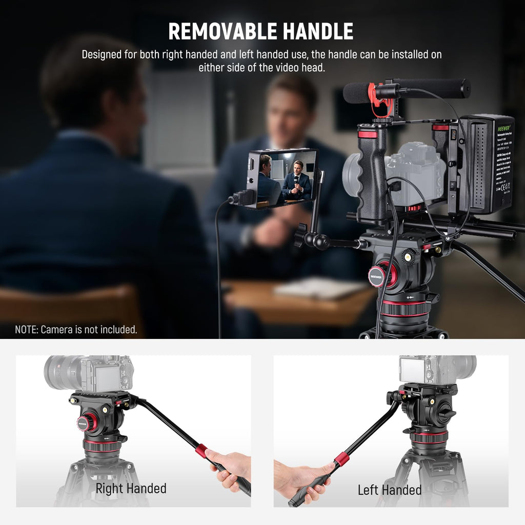 Carbon Fiber Video Camera Tripod with Fluid Head U5809
