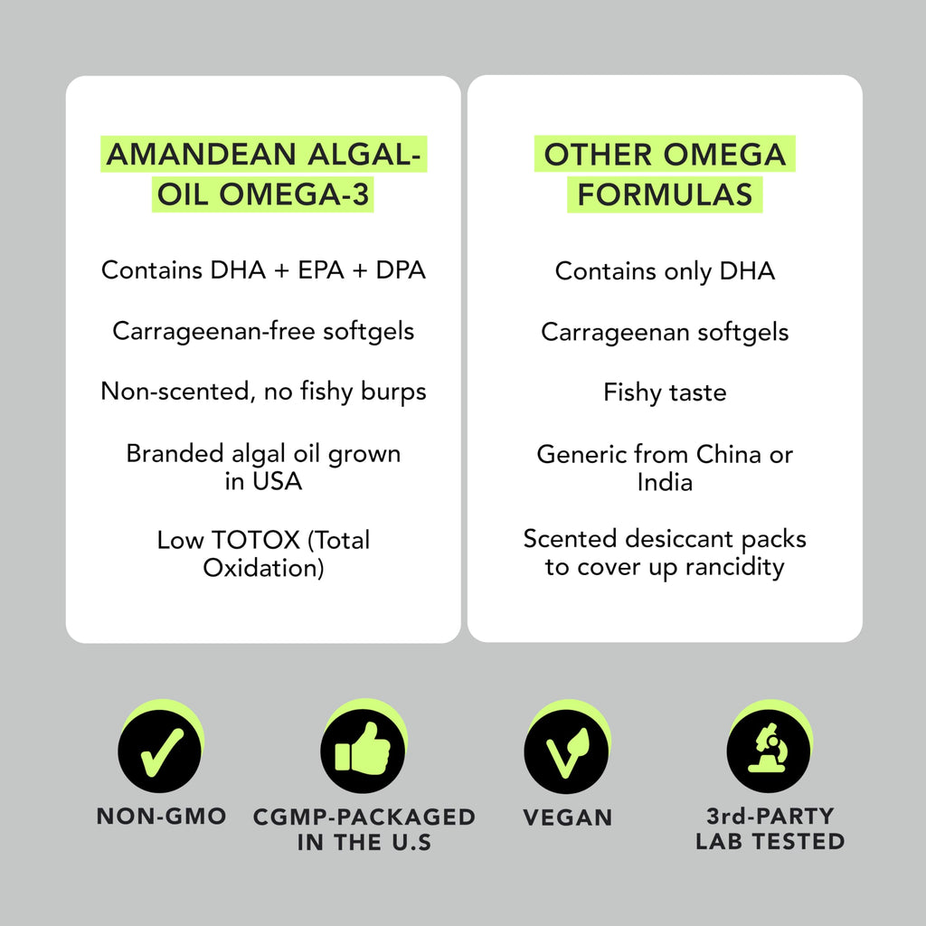 Vegan Omega-3 120 Capsules & Collagen Peptides Powder 1kg I871492