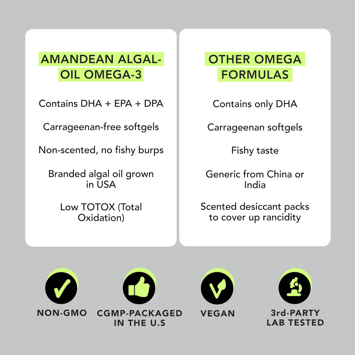 Vegan Omega-3 120 Capsules & Collagen Peptides Powder 1kg I871492