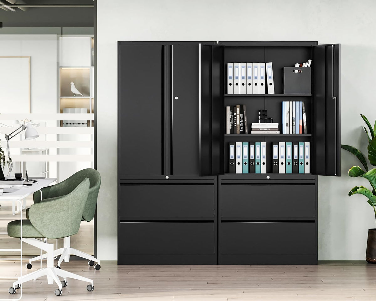 Metal 2 Drawer File Cabinet with Lock T4388
