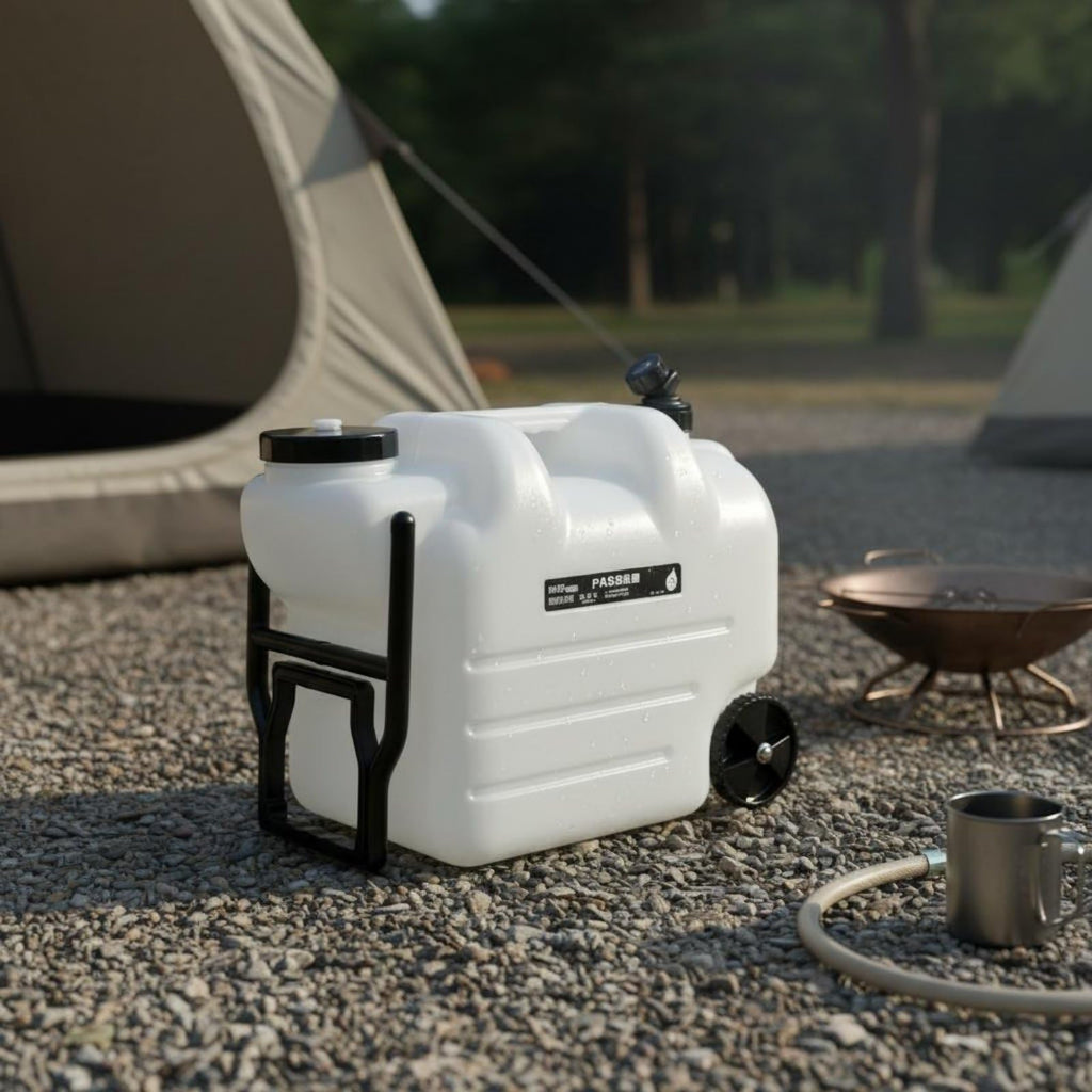 Portable Water Jug with Wheels and Built-In Tap M3655