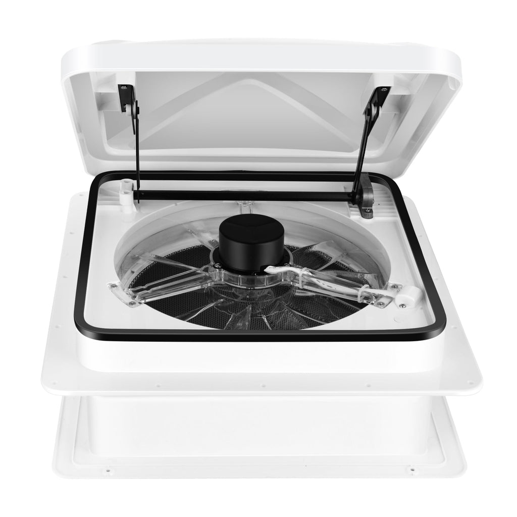 RV Roof Vent Fan 6-Speed-Reversible White K373703