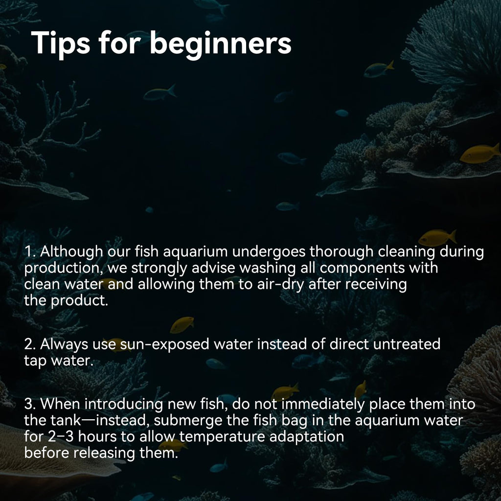1.5 Gallon Aquarium Starter Kit with Filteration Lighting Z10775