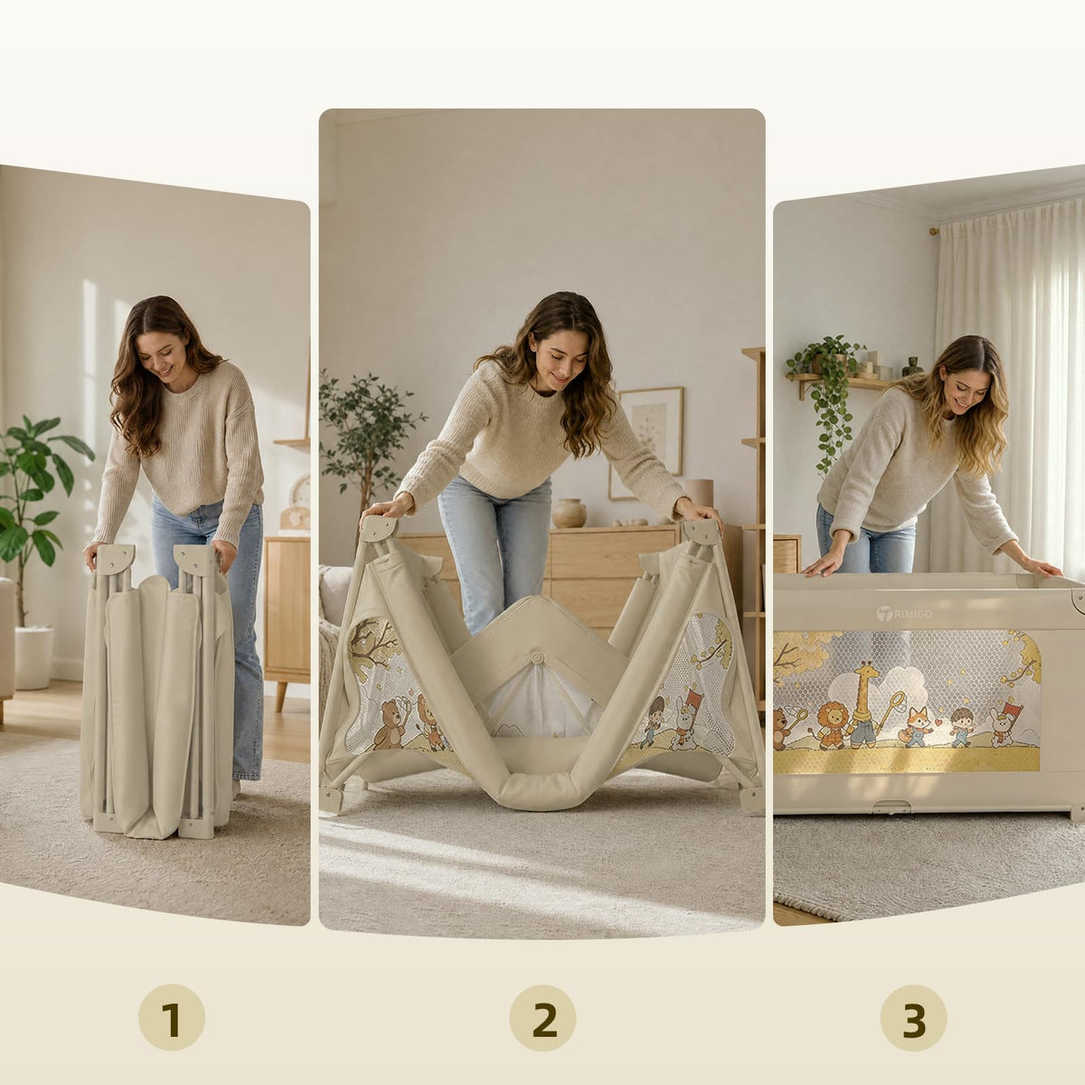 50"x50" Foldable Baby Playpen with Mat X784656