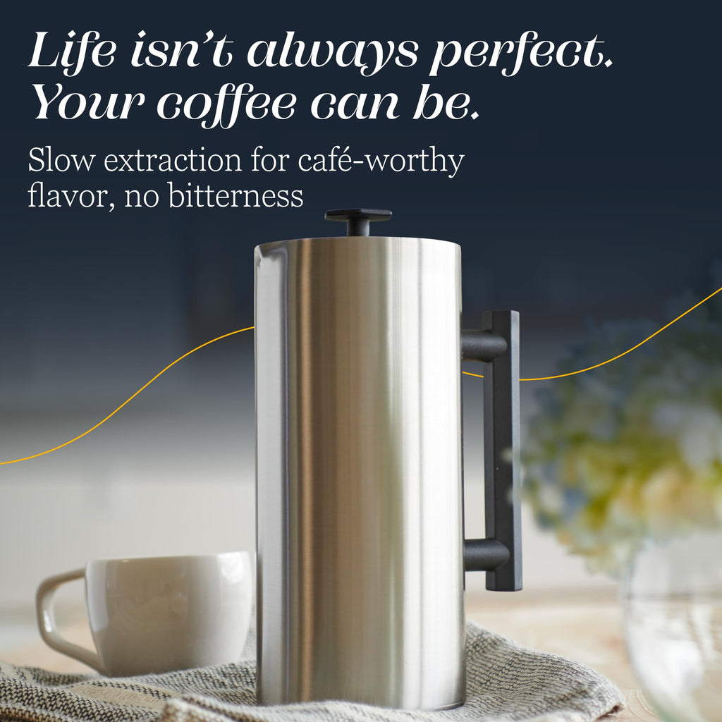 32oz Stainless Steel French Press U401