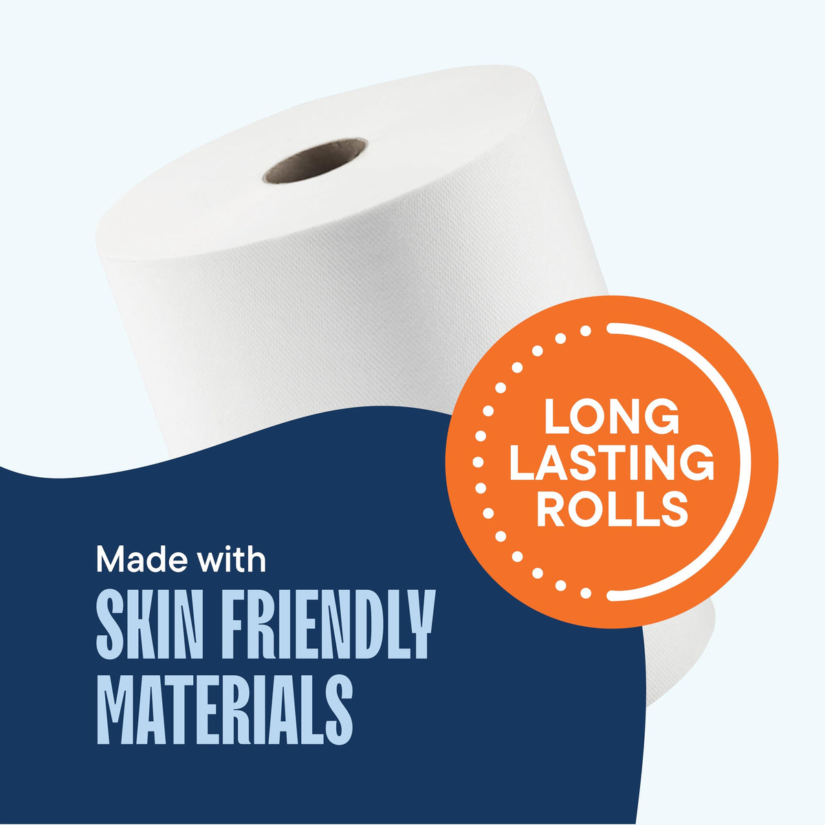 10 x 800 White Paper Towel Rolls 6 Pack N753852