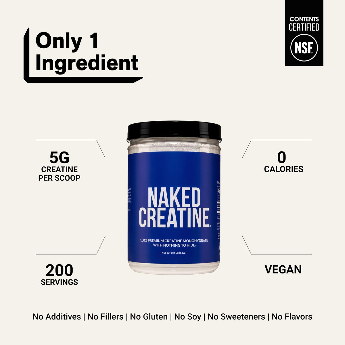 Micronized Creatine Monohydrate 1,000g Vegan Non-GMO O35052