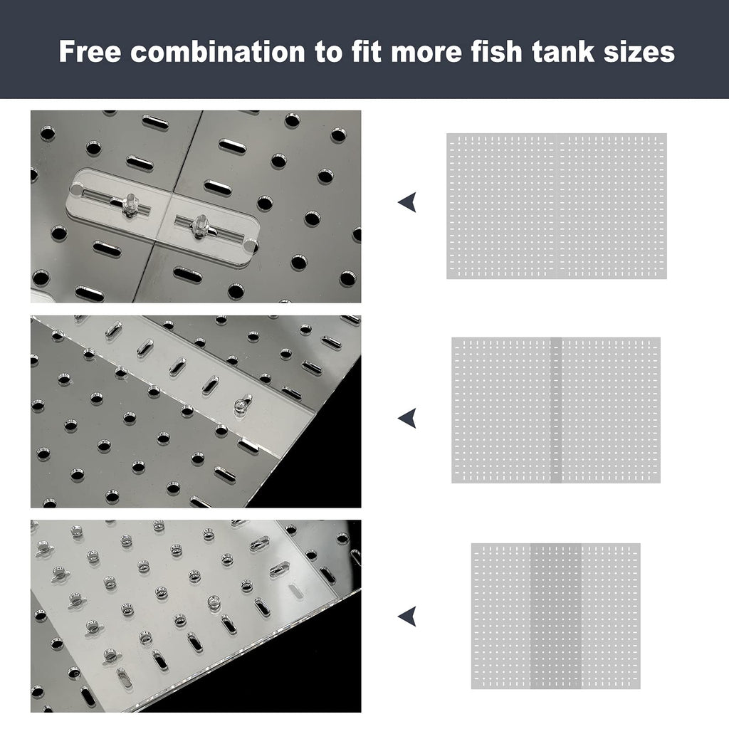Clear Aquarium Divider with Suction Cups H9943