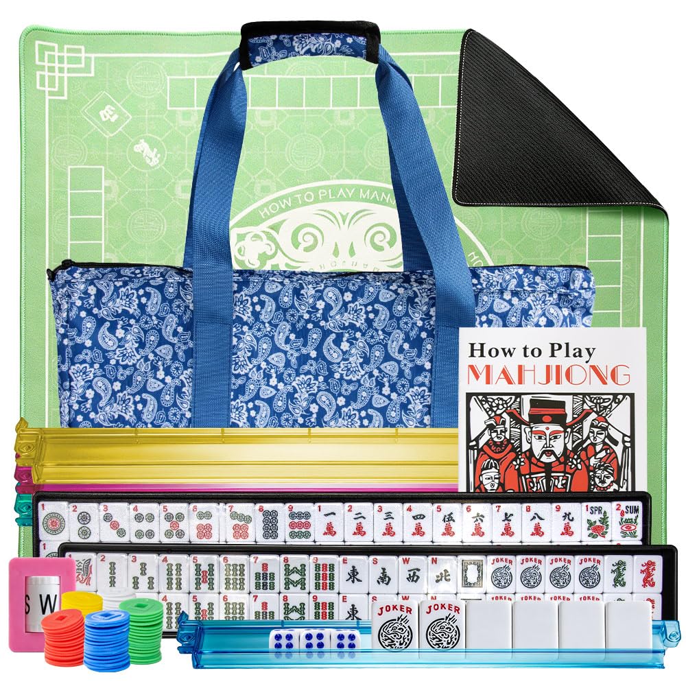 American Mahjong Set with Mat and Racks B297