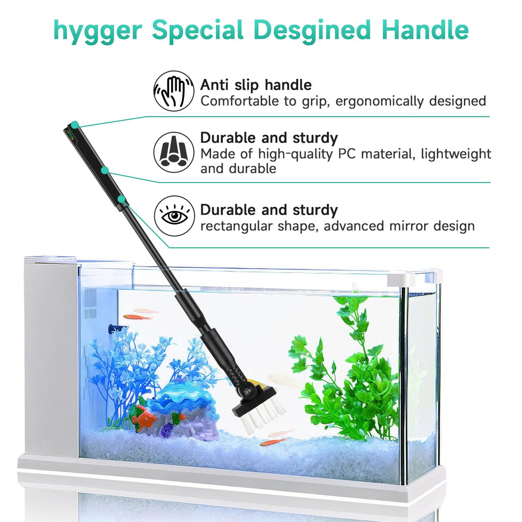 Small 4 in 1 Aquarium Cleaning Tools Kit with Fish Net Algae Scraper Clean Brush Flat Sponge B62451