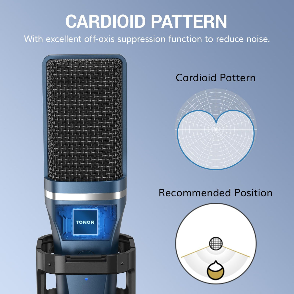 USB Cardioid Condenser Podcast Microphone I830232