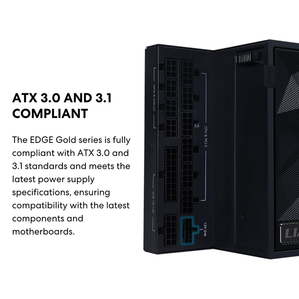 1000W White ATX 3.1 80 Plus Gold PSU I9693