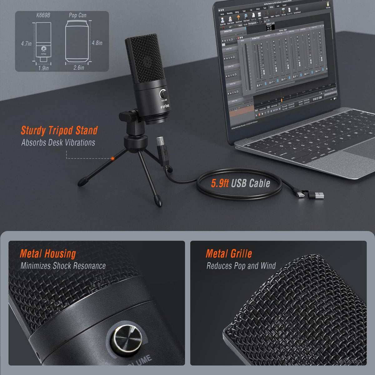 USB Condenser Recording Microphone N758949