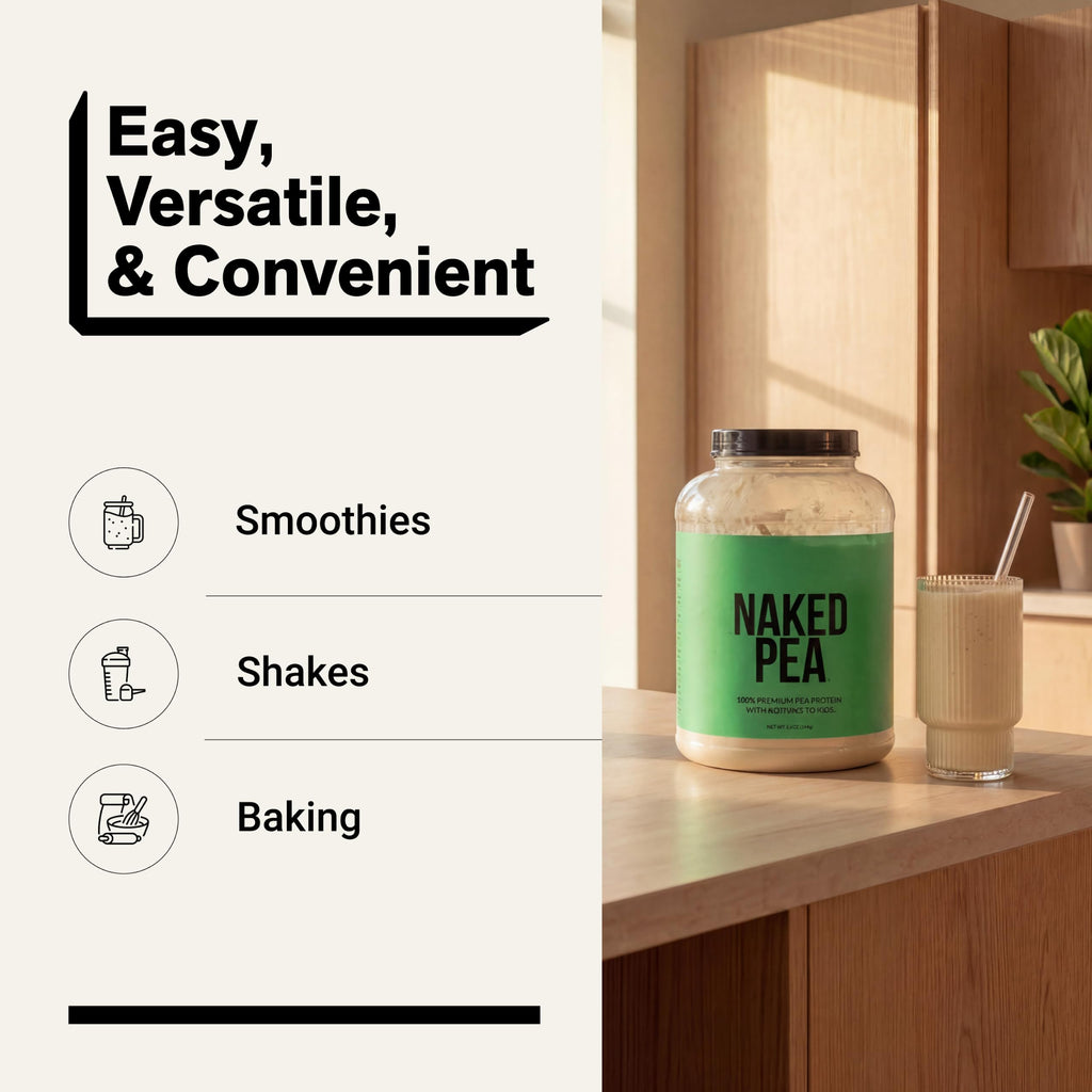 Unflavored Vegan Pea Protein Powder Isolate 5LB R351