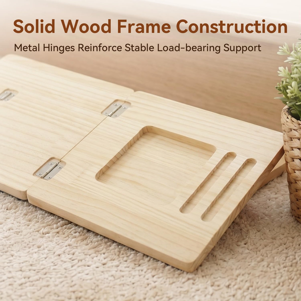 Adjustable Non-Slip Wooden Dog Ramp A55031