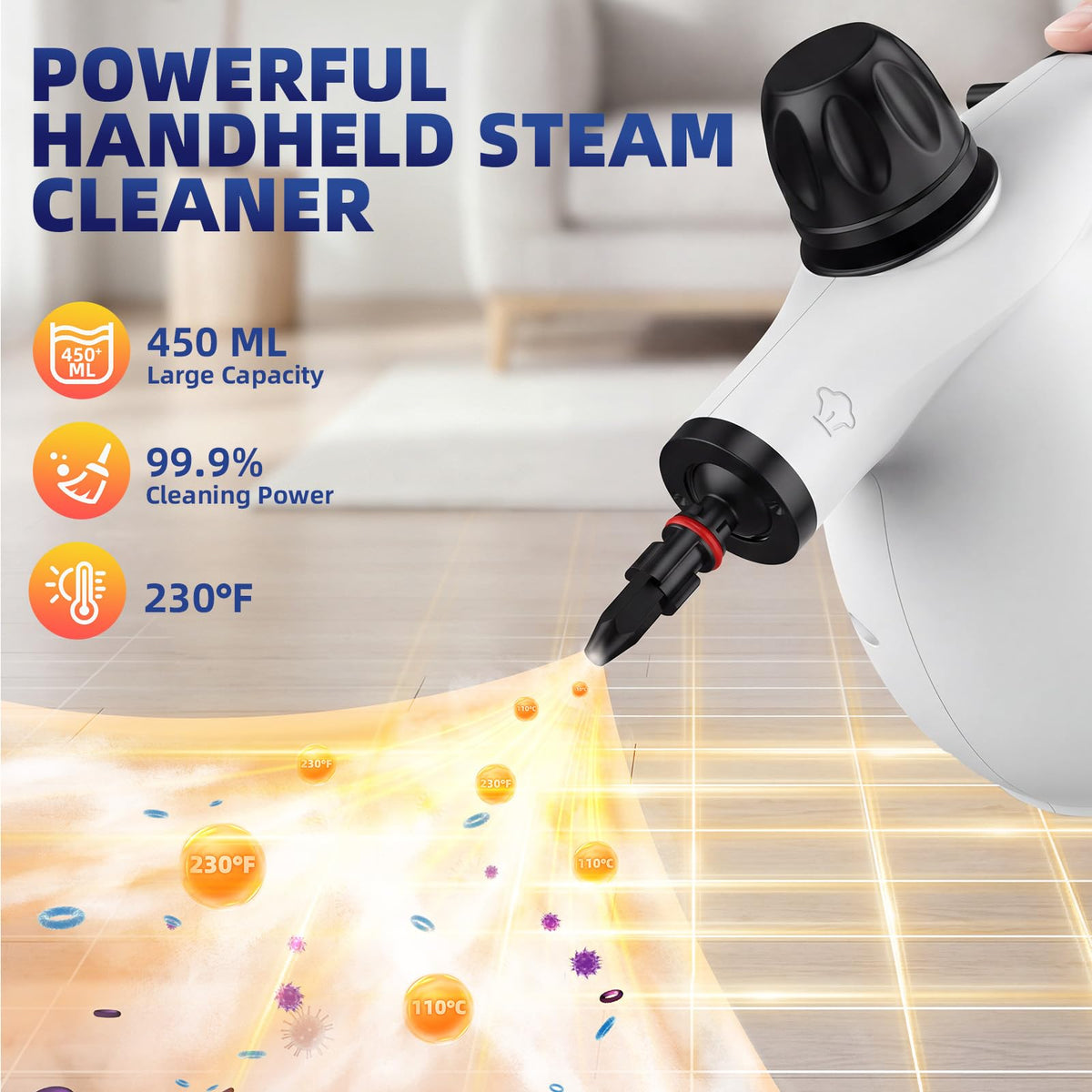 Handheld Steam Cleaner with 11PCS Accessories W241174