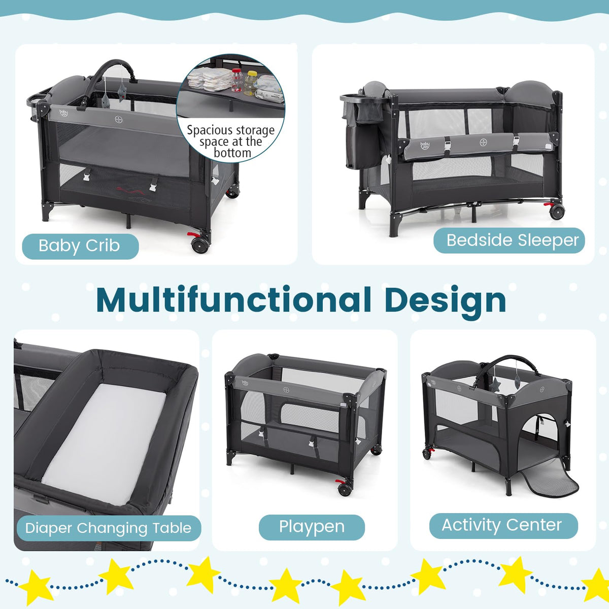 5-in-1 Pack and Play with Canopy L483