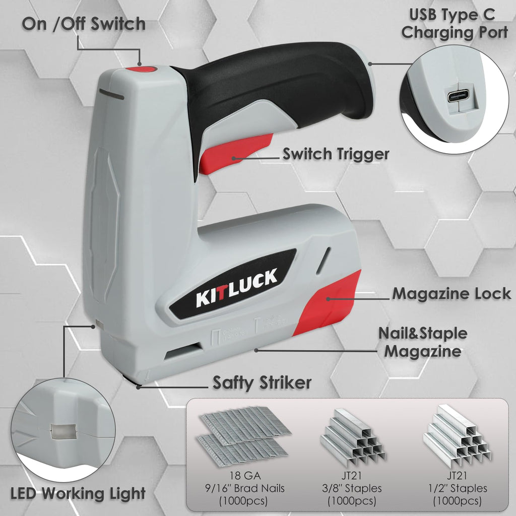 4V Cordless Electric Staple Gun R565857