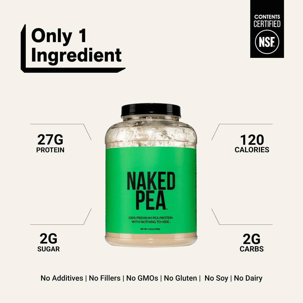 Unflavored Vegan Pea Protein Powder Isolate 5LB R351