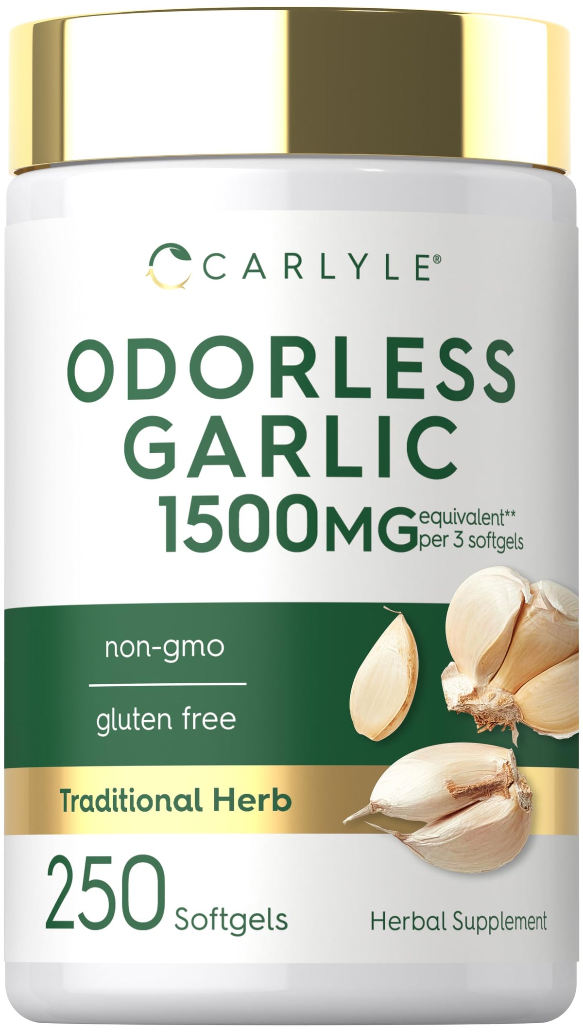 Odorless Garlic Supplement 250 Softgels G348