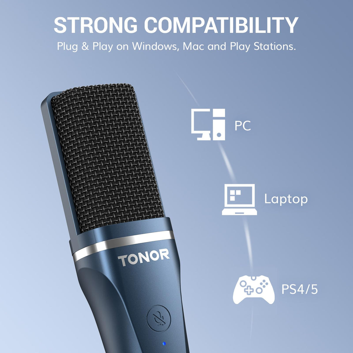 USB Cardioid Condenser Podcast Microphone I830232