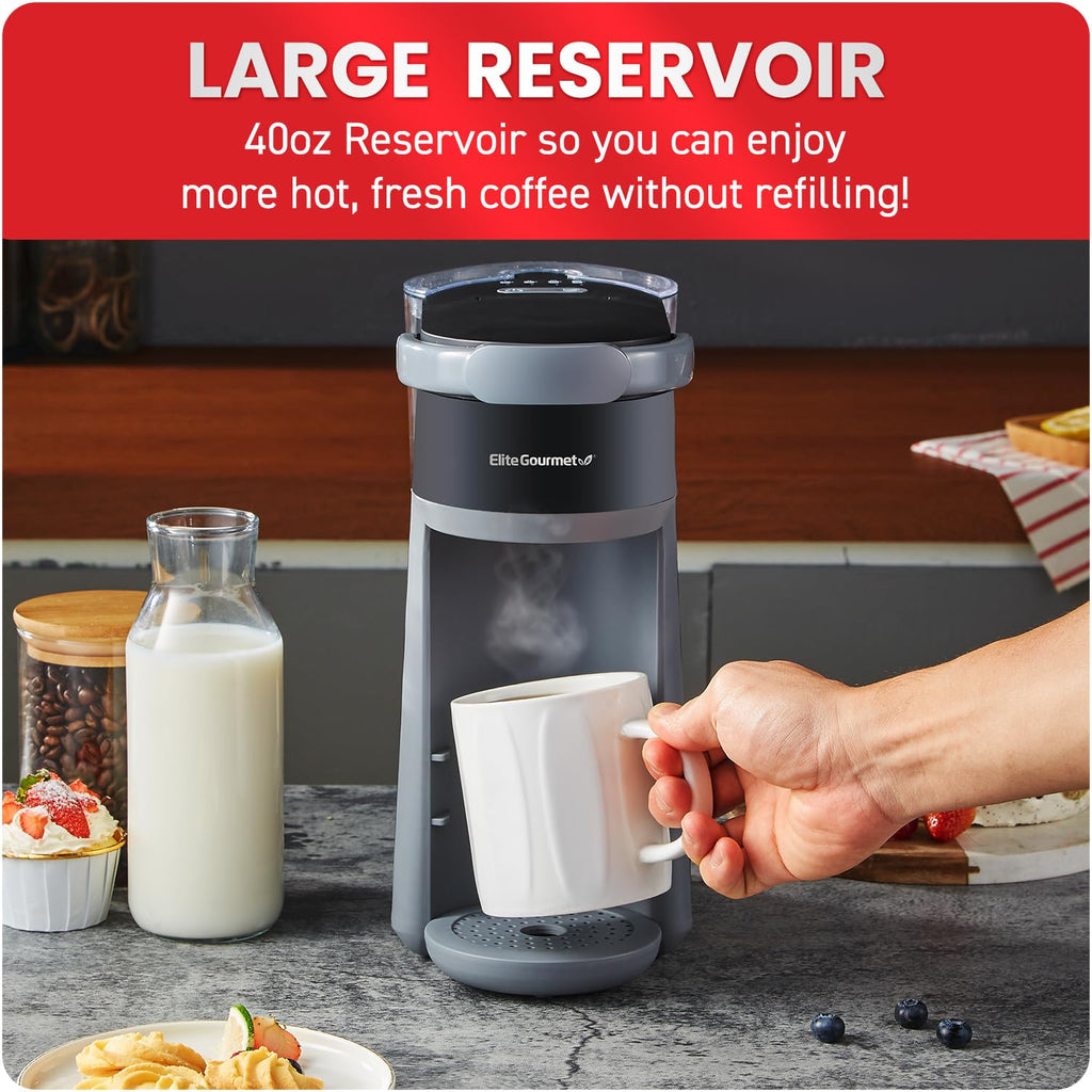 2-in-1 Capsule Coffee Maker, K-Cup & Grounds, Black Z511