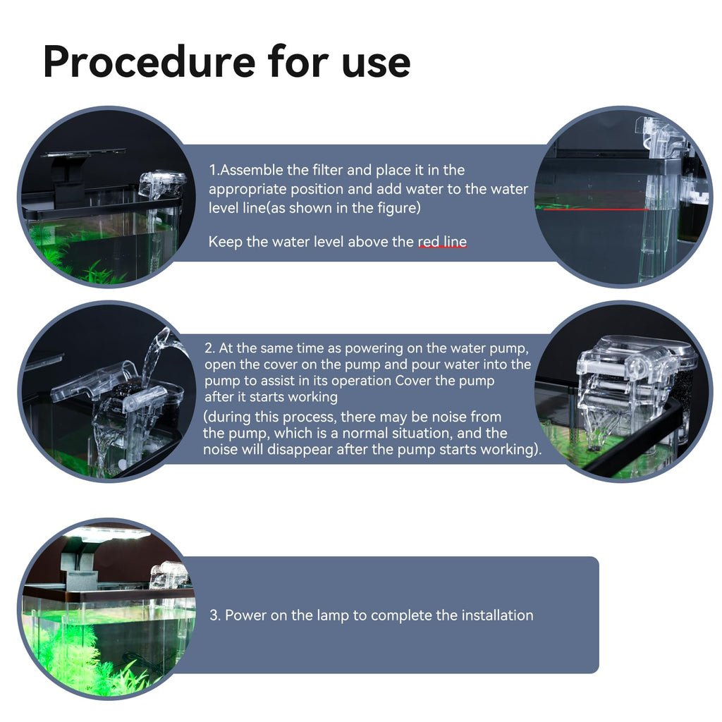 1.5 Gallon Aquarium Starter Kit with Filteration Lighting Z10775