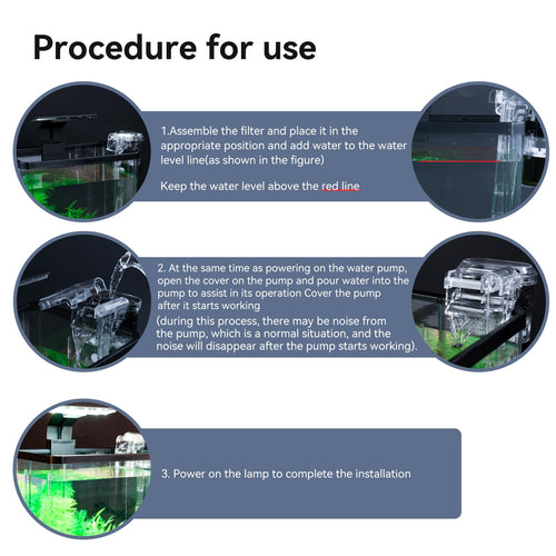 1.5 Gallon Aquarium Starter Kit with Filteration Lighting Z10775