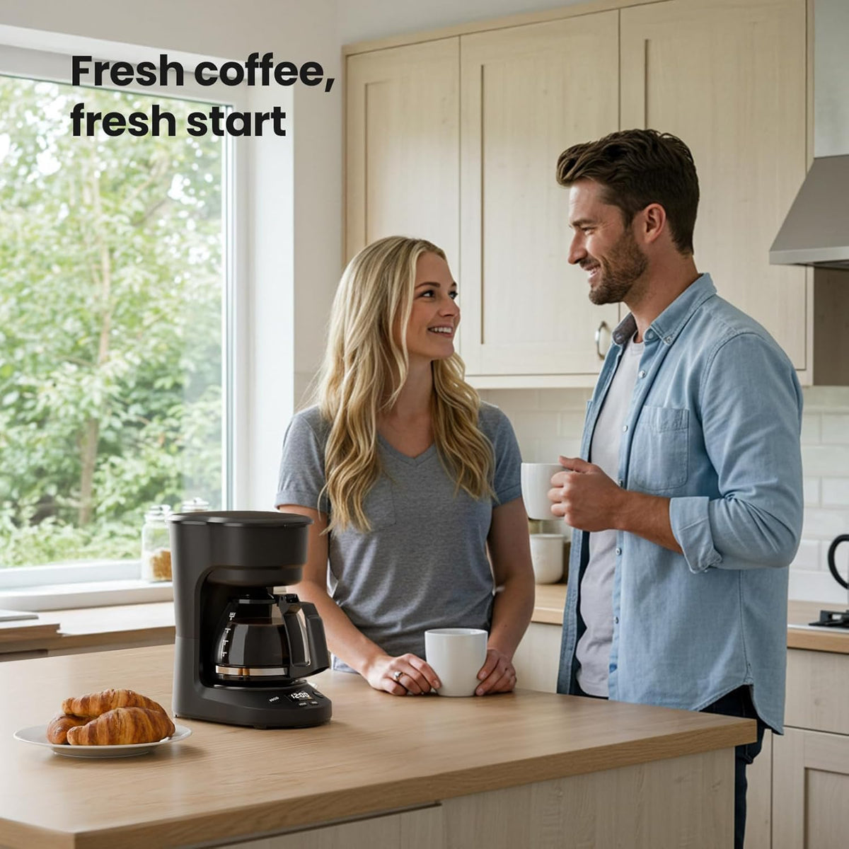 5 Cup Drip Coffee Maker with Timer X475
